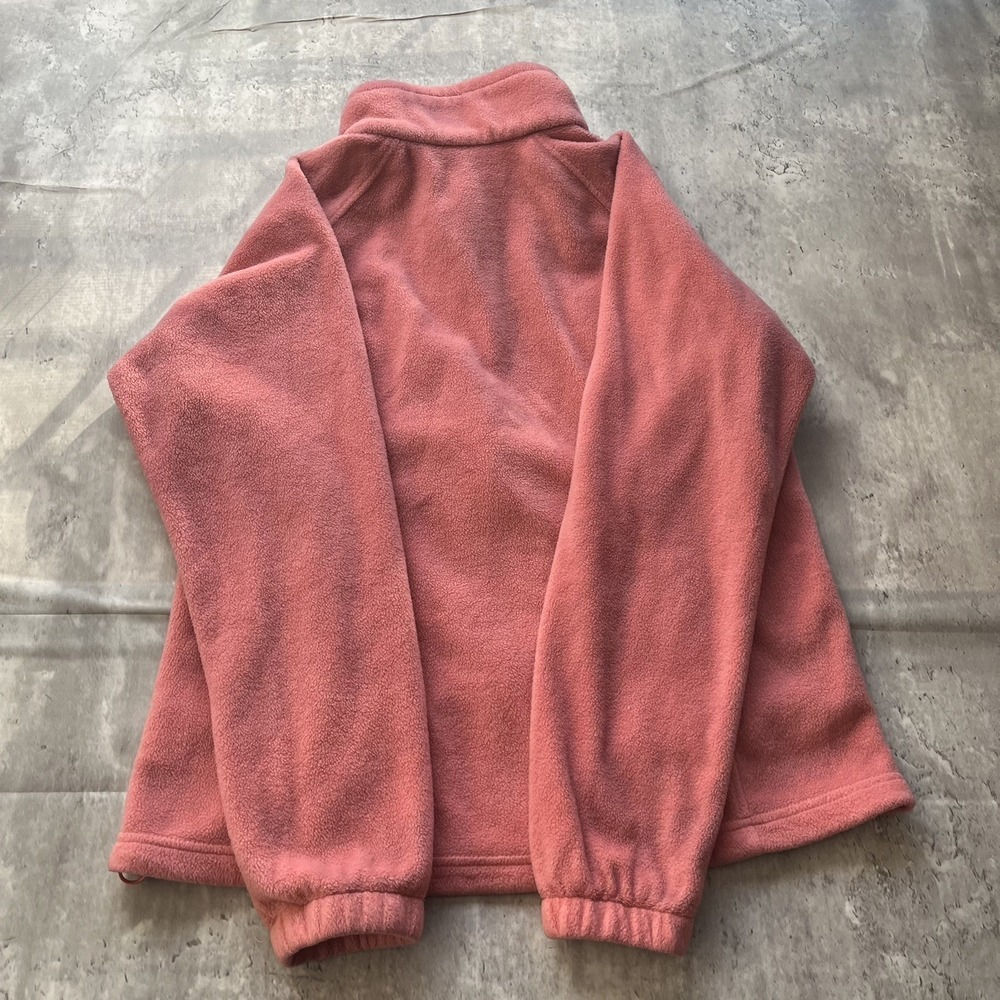 Columbia Sweater Womens L Pink Fleece Outdoor Zip Sweatshirt Jacket Gorpcore - Picture 3 of 7